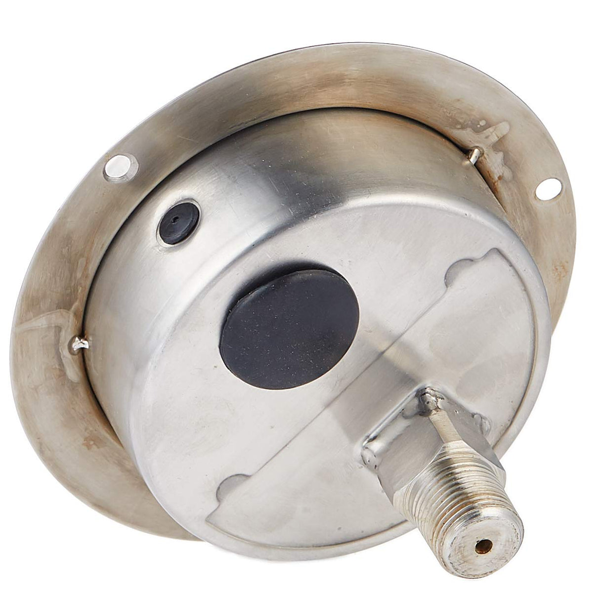 100mm Pressure Gauge ⅜ BSPP(M) 3 Hole Front Flange, Bottom Back Entry All Stainless Steel