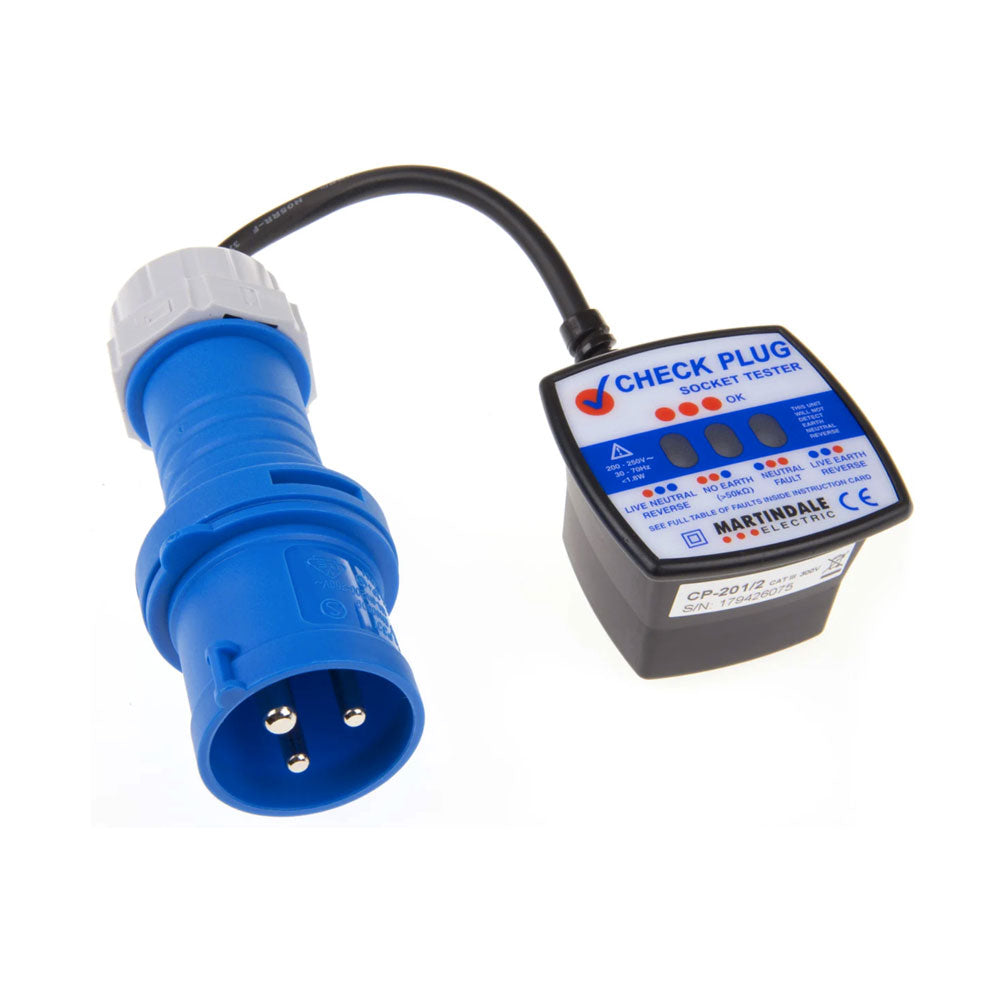 Martindale CP201 230V 16A Industrial Socket Tester : Calibration Options Available