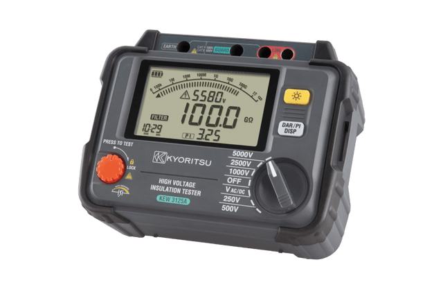 Kewtech KEW3125A High Voltage Insulation Tester (5kV) : Calibration Options Available