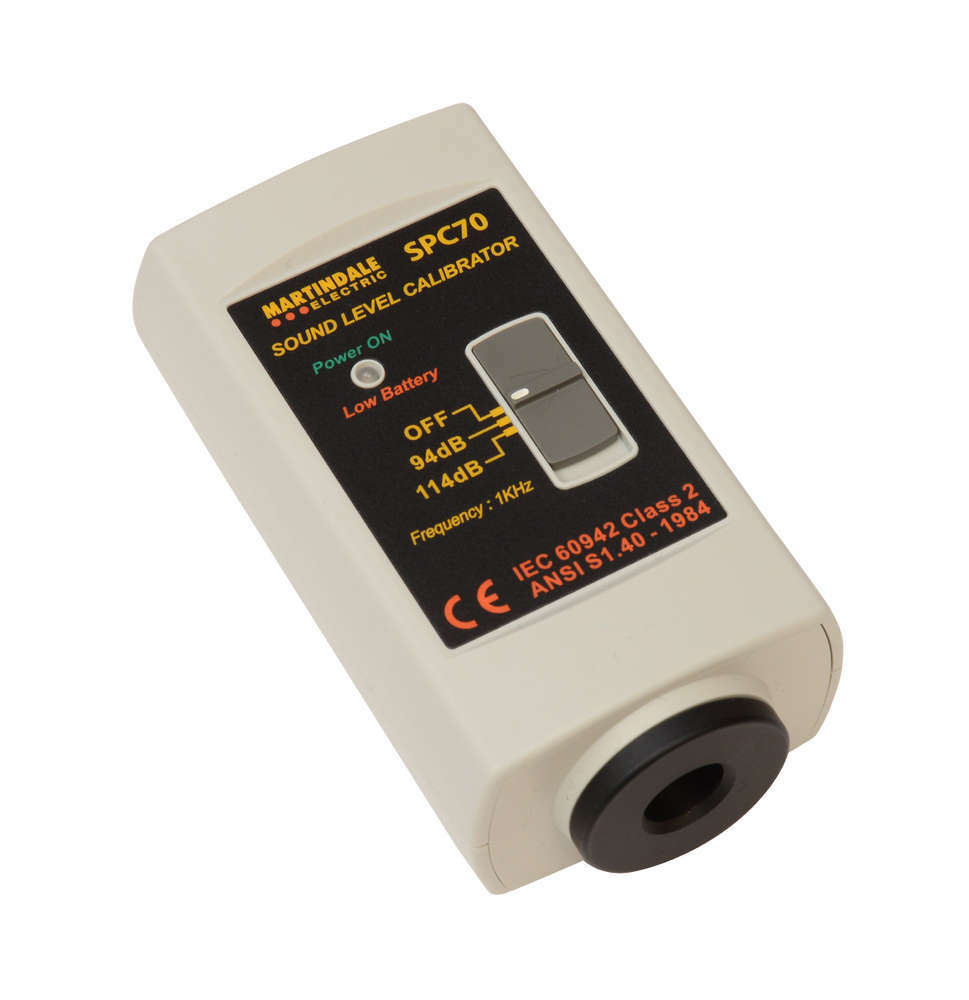 Martindale SPC70 Class 2 Sound Level Calibrator : Calibration Options Available