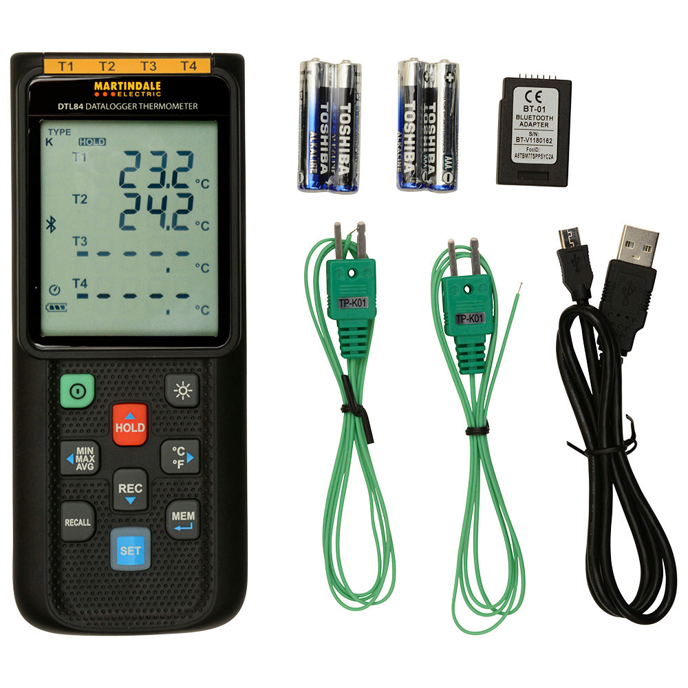 Martindale DTL84 Multi-input Data Logging Thermometer : Calibration Options Available