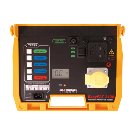 Martindale EPAT2100 Dual Voltage Manual PAT Tester with Flash Test : Calibration Options Available