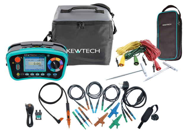 Kewtech Testing Phase Rotation Kewtech Multifunction Tester and Earth Testing Kit KT66ET – IGE Ltd