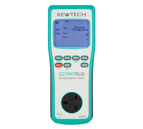 Kewtech EZYPAT-PLUS PAT Tester –Battery Operated : Calibration Options Available