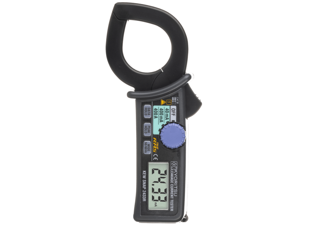 Kewtech KEW2433R TRMS Earth Leakage Clamp Meter with Free Calibration Certificate : Calibration Options Available