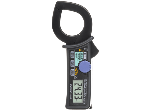 Kewtech KEW2433R TRMS Earth Leakage Clamp Meter with Free Calibration Certificate : Calibration Options Available