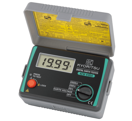 Kewtech KEW4105A Earth Resistance Tester with Free Calibration Certificate : Calibration Options Available