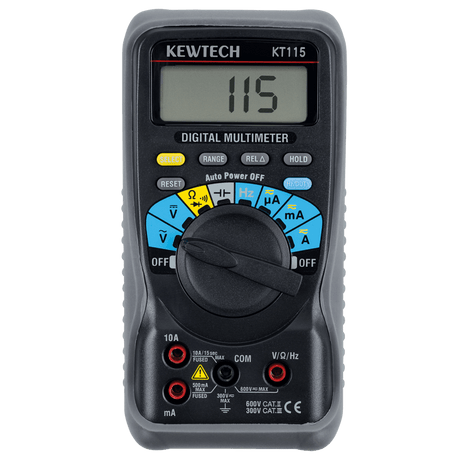 Kewtech KT115 Digital Multimeter : Calibration Options Available