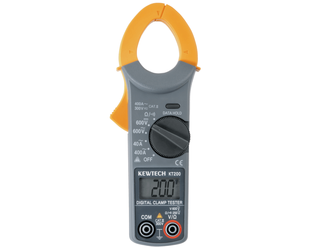 Kewtech KT200 Digital AC Clamp Meter : Calibration Options Available