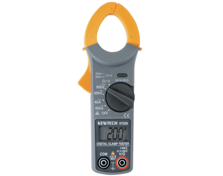 Kewtech KT200 Digital AC Clamp Meter : Calibration Options Available