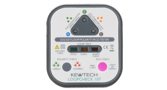 Kewtech Loopcheck 107 Socket Tester : Calibration Options Available