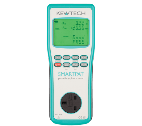 Kewtech SMARTPAT PAT Tester with Free Calibration Certificate : Calibration Options Available