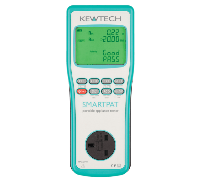 Kewtech SMARTPAT PAT Tester with Free Calibration Certificate : Calibration Options Available