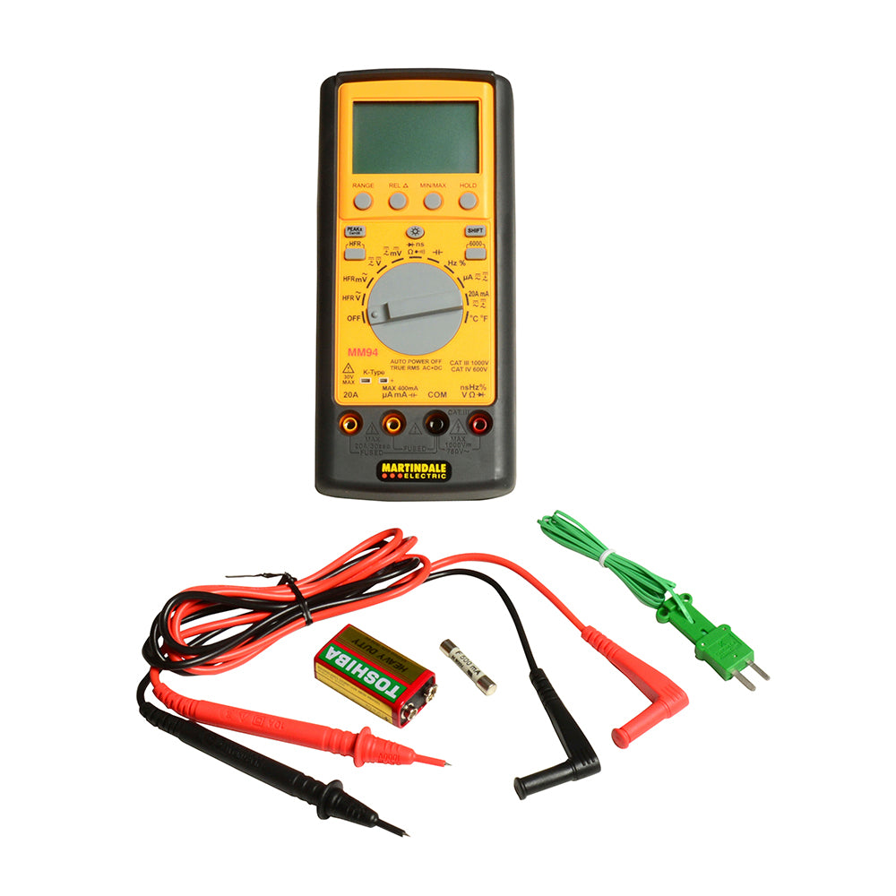 Martindale MM94 True RMS Digital Multimeter : Calibration Options Available