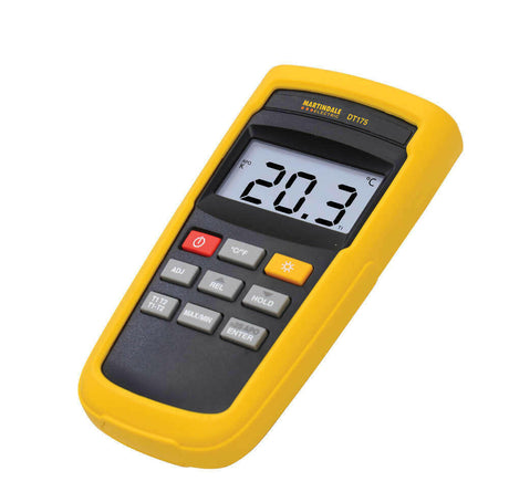 Martindale DT175 Dual Input K Type Digital Thermometer : Calibration Options Available