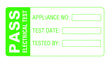 Martindale LAB3 Large PASS PAT Test Labels : Calibration Options Available