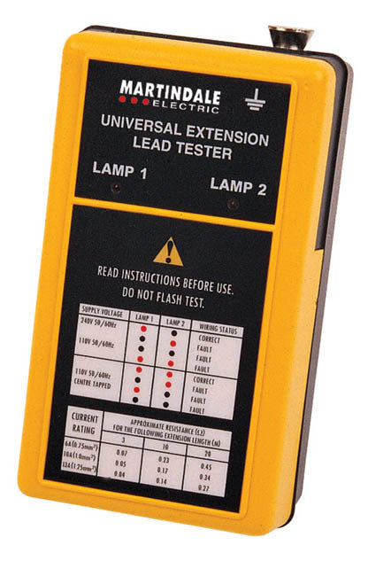 Martindale LTDV Extension Lead Tester : Calibration Options Available