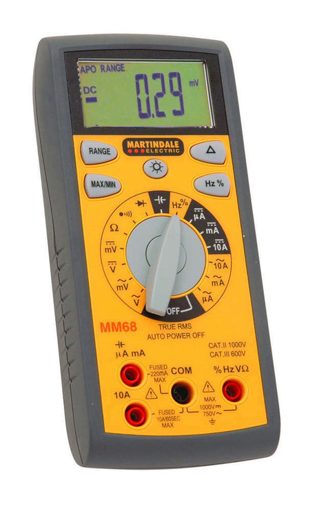 Martindale MM68 True RMS Digital Multimeter : Calibration Options Available