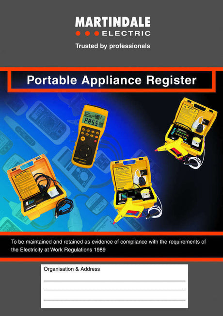 Martindale PAT Register Book : Calibration Options Available