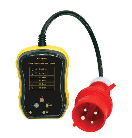 Martindale PC104 3 Phase Industrial Socket Tester 63A : Calibration Options Available