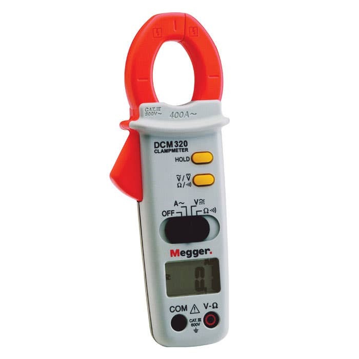 Megger DCM320 Clamp Meter : Calibration Options Available