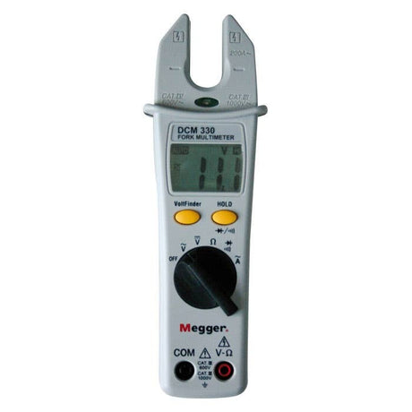 Megger DCM330 Fork Clamp Multimeter : Calibration Options Available