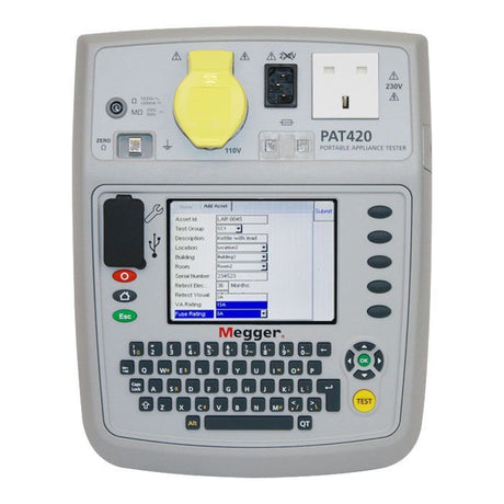 Megger PAT420-UK Downloading 110/230V+25A Bond : Calibration Options Available