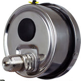 100mm Pressure Gauge 1/2" BSPP(M) Direct Mounted, Bottom Back Entry All Stainless Steel